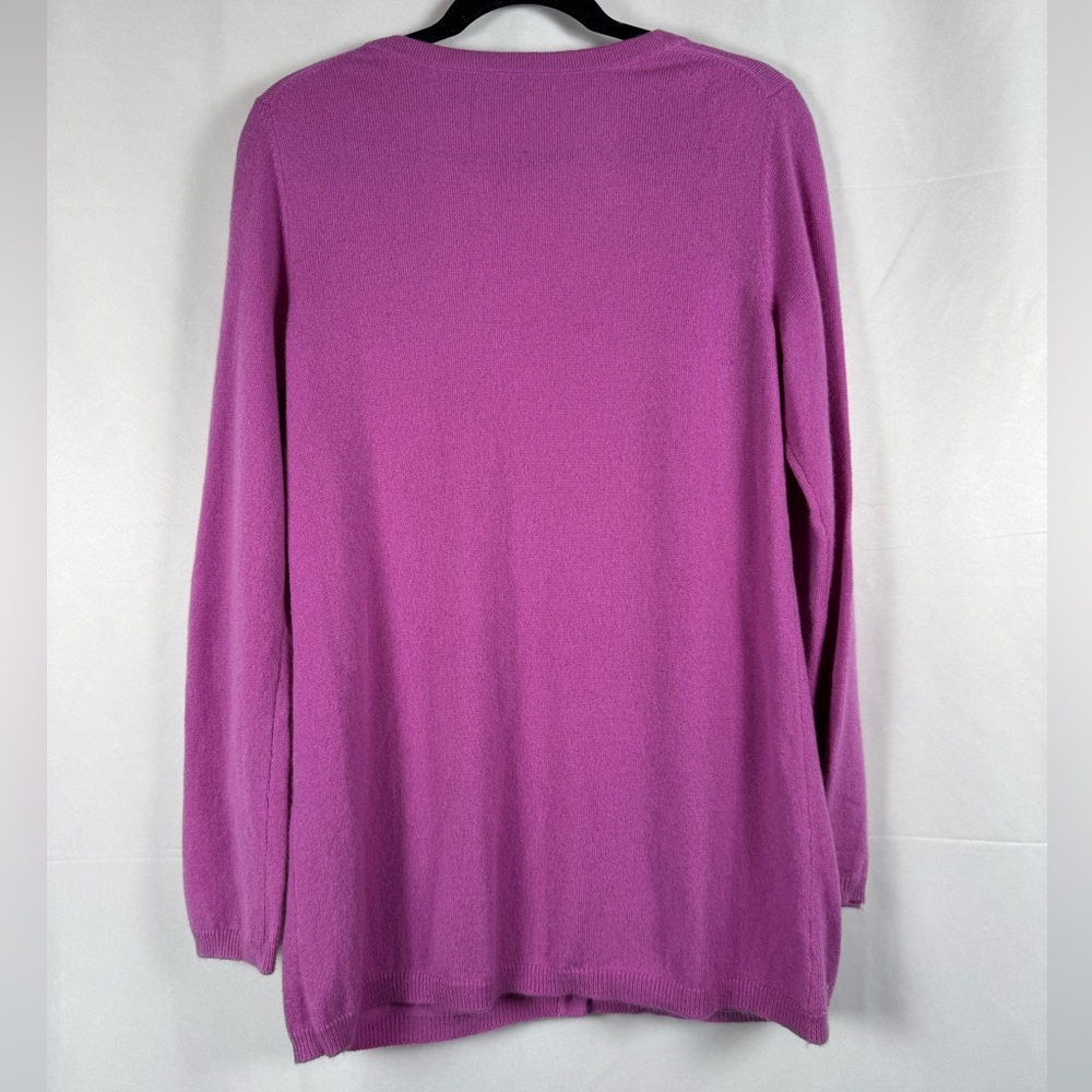 Talbots Pink Button-Front V-Neck Cardigan - Picture 5 of 10